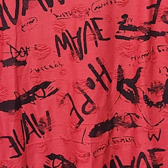 Black Keys Men's Distress Graffiti Hoodie Shirt S Streetwear Skater Y2K Sporty - Picture 4 of 9